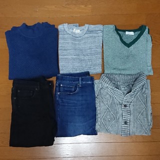 ユニクロ(UNIQLO)のメンズ 服 まとめ売り 6枚(ニット/セーター)