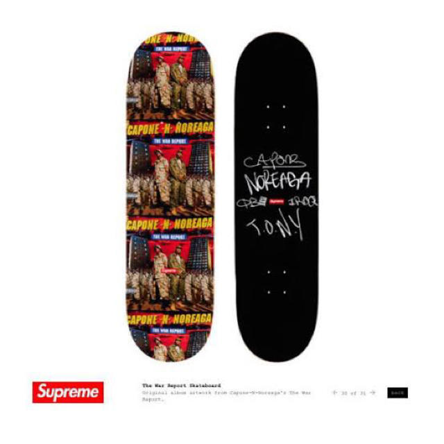 Supreme(シュプリーム)のthe war report skateboard deck スポーツ/アウトドアのスポーツ/アウトドア その他(スケートボード)の商品写真