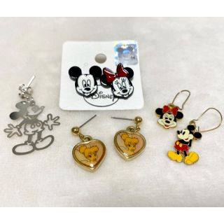 ディズニー(Disney)のDisney ディズニー　ピアスセット　ミッキー　ミニー　ティンカーベル(キャラクターグッズ)