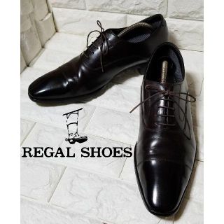 リーガル(REGAL)の【REGAL】リーガル　ストレートチップ27.0cm 黒茶(ドレス/ビジネス)