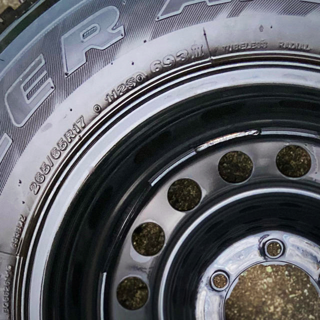 新車外4千km ハイラックス 265/65r17×7.5j純正スチールホイール | www