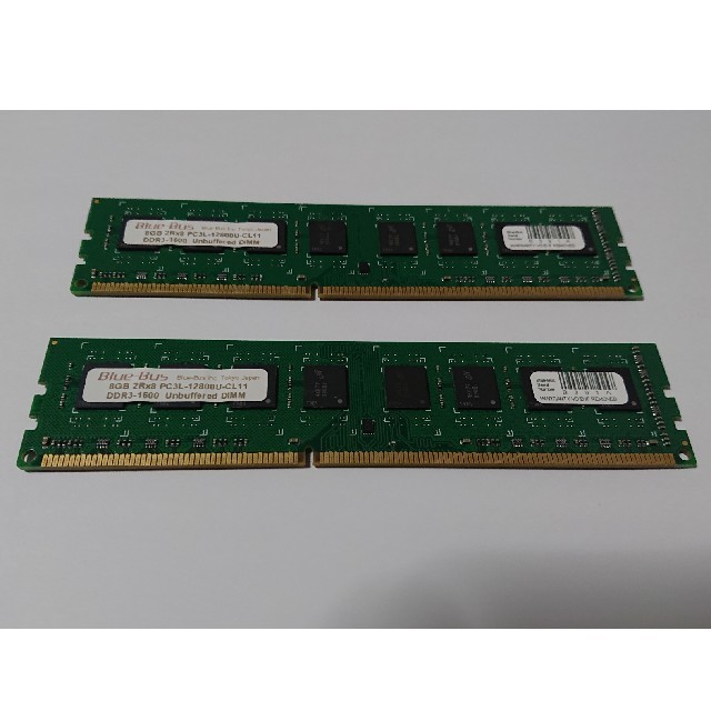 Blue Bus製 デスクトップメモリ DDR3 8GB × 2