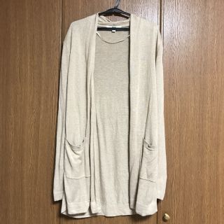 ユニクロ(UNIQLO)のユニクロ リネンブレンドストールカーディガン（長袖）(カーディガン)