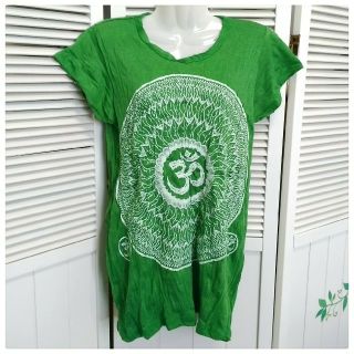 《専用ページ》曼荼羅TシャツL(グリーン)・長袖ガネーシャフーディー(イエロー)(ヨガ)