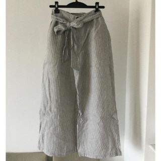 ナチュラルランドリー(NATURAL LAUNDRY)のNATURAL LAUNDRY リネンワイドパンツ(カジュアルパンツ)