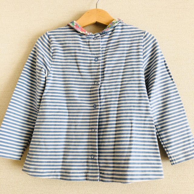 Boden(ボーデン)のボーデン　ボーダーカットソー2-3歳 キッズ/ベビー/マタニティのキッズ服女の子用(90cm~)(Tシャツ/カットソー)の商品写真