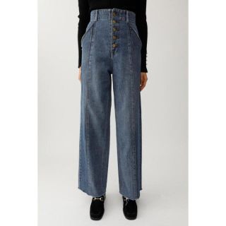 マウジー(moussy)の【MOUSSY】FRONT BUTTON PANEL WIDE DENIM(デニム/ジーンズ)