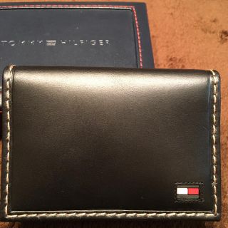 トミーヒルフィガー(TOMMY HILFIGER)の【TOMMY HILFIGER】名刺入れ(黒) 箱入り(名刺入れ/定期入れ)