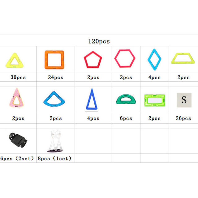 知育おもちゃ　マグネットブロック キッズ/ベビー/マタニティのおもちゃ(知育玩具)の商品写真