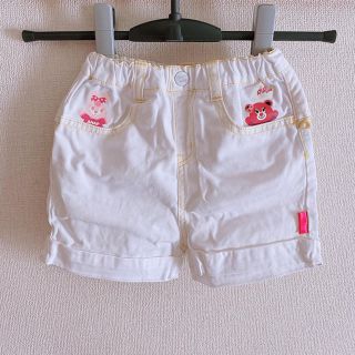 アナップキッズ(ANAP Kids)のホワイト ショートパンツ(パンツ/スパッツ)