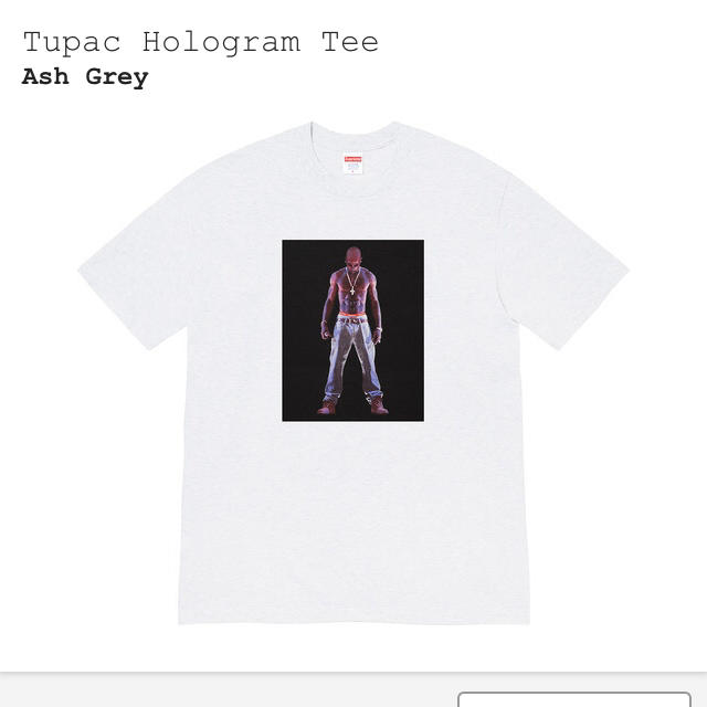 supreme tupac tee Lサイズ ash gray