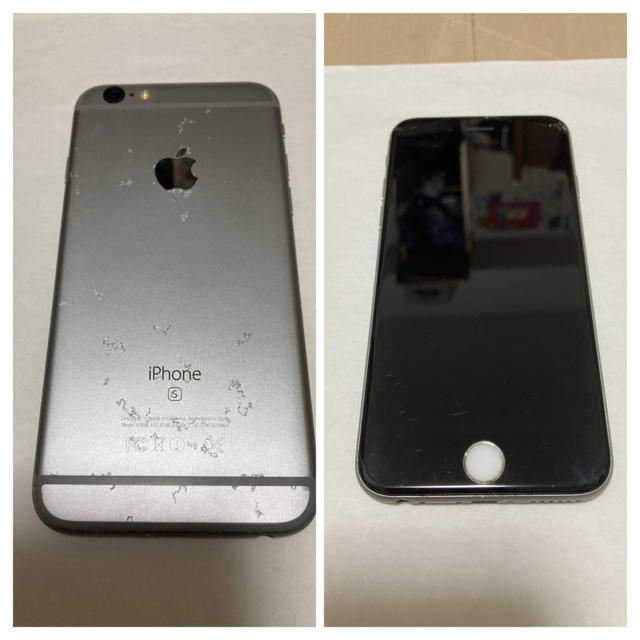 ジャンク SIMフリー iPhone6s 64GB スペースグレースマホ/家電/カメラ