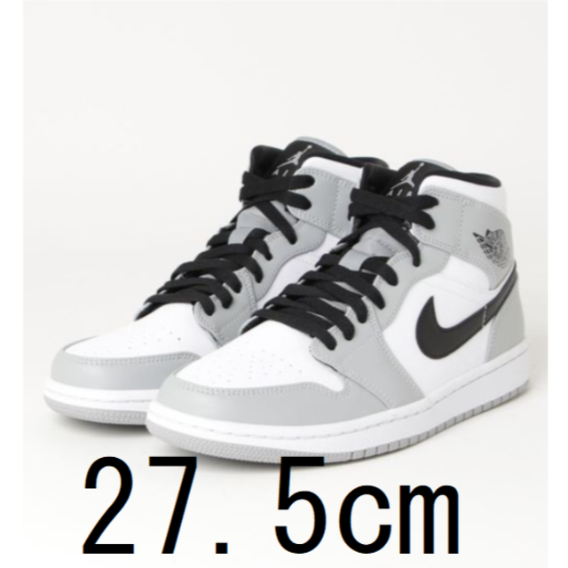 NIKE(ナイキ)のNIKE AIR JORDAN 1 MID LIGHT SMOKE GREY メンズの靴/シューズ(スニーカー)の商品写真