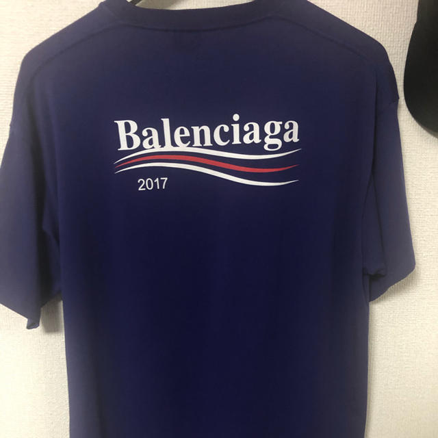 宅配便送料無料 BALENCIAGA キャンペーンロゴ 限定 Tシャツ XSサイズ