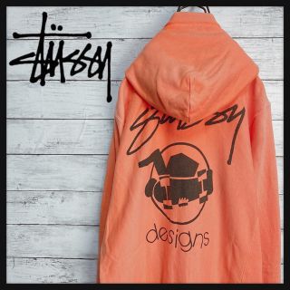 ステューシー(STUSSY)の【激レア‼︎】STUSSY◎ムラ染 シャドーマン バックロゴ ジップ パーカー(パーカー)