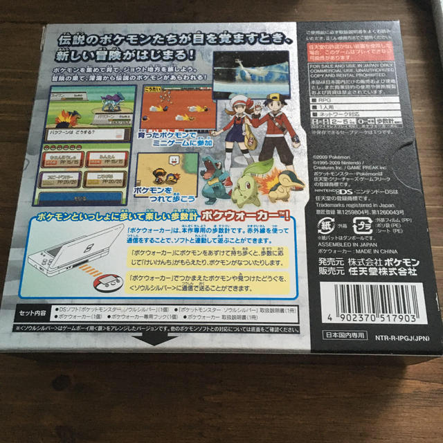ニンテンドーDS(ニンテンドーDS)のポケットモンスター ソウルシルバー DS エンタメ/ホビーのゲームソフト/ゲーム機本体(家庭用ゲームソフト)の商品写真