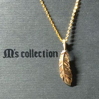 エムズコレクション(M's collection)のM'scollection フェザーネックレストップ　k10 エムズコレクション(ネックレス)