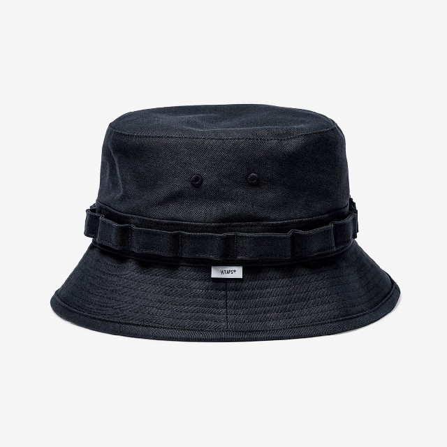 帽子【黒/M】JUNGLE /HAT. COTTON. SATIN