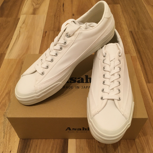 ASAHI BELTED LOW VENTILE - White  M032アサヒシューズ