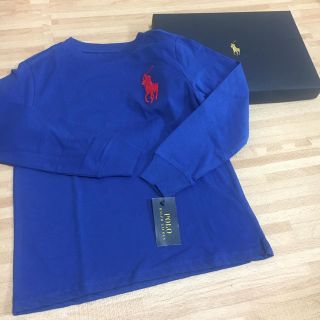 ラルフローレン(Ralph Lauren)の新品タグ付き ラルフローレン 長袖 ロンT 青 ブルー120㎝(Tシャツ/カットソー)