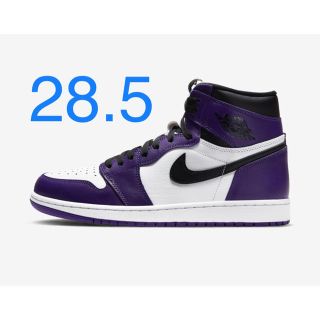 ナイキ(NIKE)のnike air jordan 1 court purple 28.5(スニーカー)