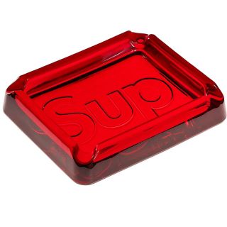 シュプリーム(Supreme)のSupreme Debossed Glass Ashtray Red 灰皿(灰皿)