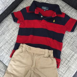 ポロラルフローレン(POLO RALPH LAUREN)のお値下げ美品☆RLポロ&チノ短パンセット(Ｔシャツ)