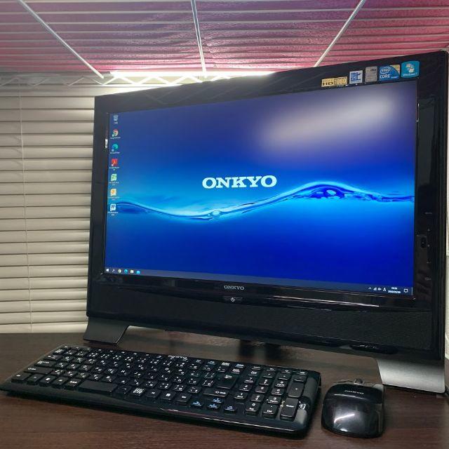 ONKYO DE515 一体型PC Win10 MS Office i3 SSDBlu-rayディスプレイ