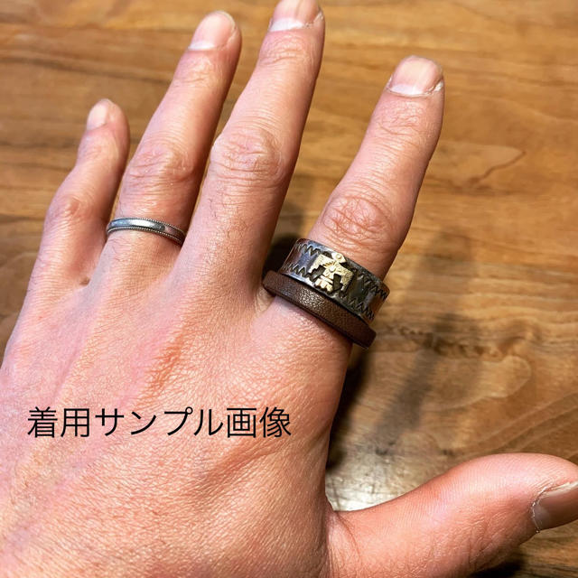 goro's(ゴローズ)のヴィンテージ　レザーリング メンズのアクセサリー(リング(指輪))の商品写真