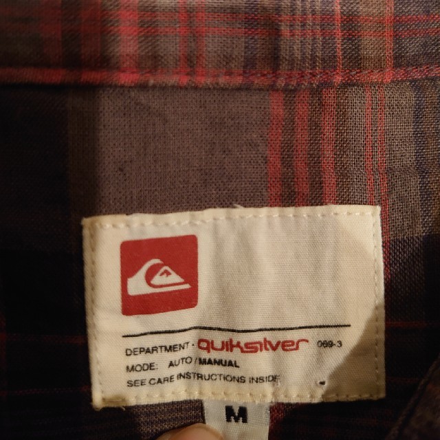 QUIKSILVER(クイックシルバー)のQuick Silver 半袖チェックシャツ クイックシルバー Mザイス メンズのトップス(シャツ)の商品写真