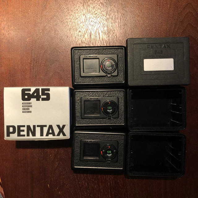 PENTAX(ペンタックス)の［3個セット］Pentax 645 120 Film Back ペンタックス スマホ/家電/カメラのカメラ(その他)の商品写真