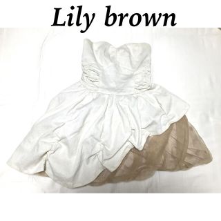 リリーブラウン(Lily Brown)のLily Brown紗栄子さん着用 ドレス チュール (ミニドレス)