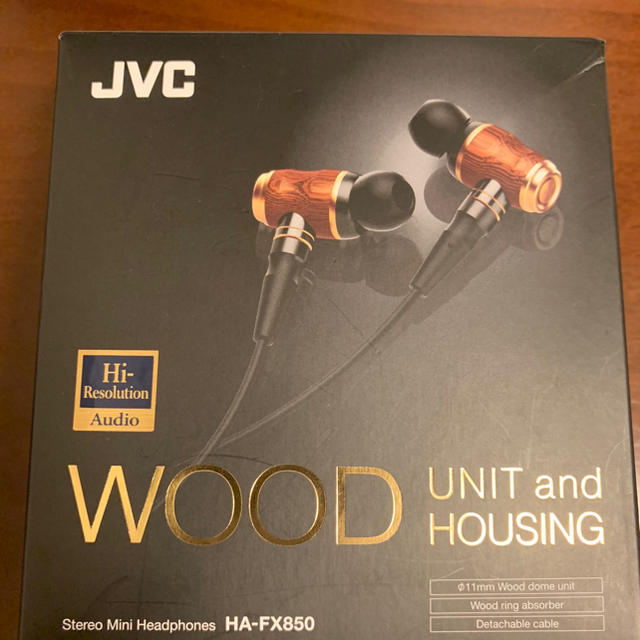 JVC HA-FX850 WOOD イヤホン　リケーブル/ハイレゾオーディオ機器