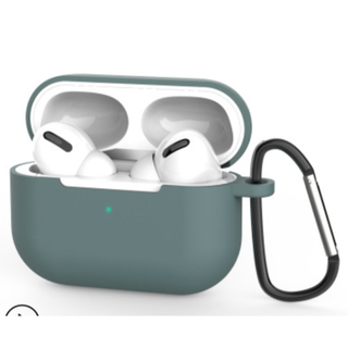 airpods proケース エアーポッズ シリコン 耐衝撃 グリーン(その他)