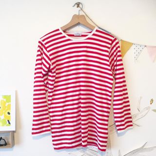 マリメッコ(marimekko)のmarimekko ボーダーＴシャツ(Tシャツ(長袖/七分))