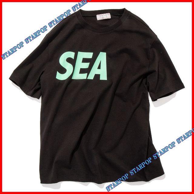 Tシャツ/カットソー(半袖/袖なし)GUESS × WIND AND SEA Black LOGO TEE