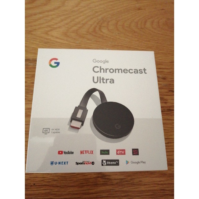 CHROME(クローム)のGoogleChromecast Ultra スマホ/家電/カメラのテレビ/映像機器(映像用ケーブル)の商品写真