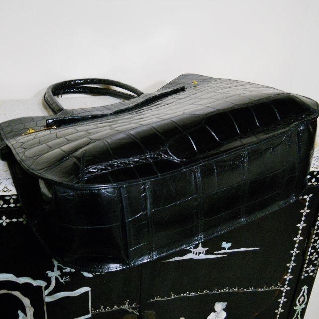 JRA ボーグラン 高級 大きい クロコダイル トートバッグ レディースのバッグ(トートバッグ)の商品写真