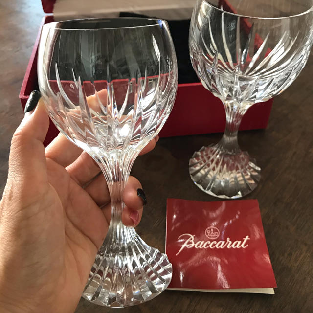 Baccarat(バカラ)のバカラ　ペアワイングラス インテリア/住まい/日用品のキッチン/食器(グラス/カップ)の商品写真