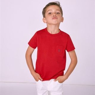 プチバトー(PETIT BATEAU)のSALE☆プチバトー ライトコットン半袖Ｔシャツ レッド(Tシャツ/カットソー)