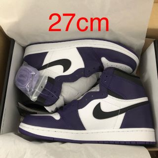 ナイキ(NIKE)の新品 27cm NIKE AIR JORDAN 1 COURT PURPLE (スニーカー)