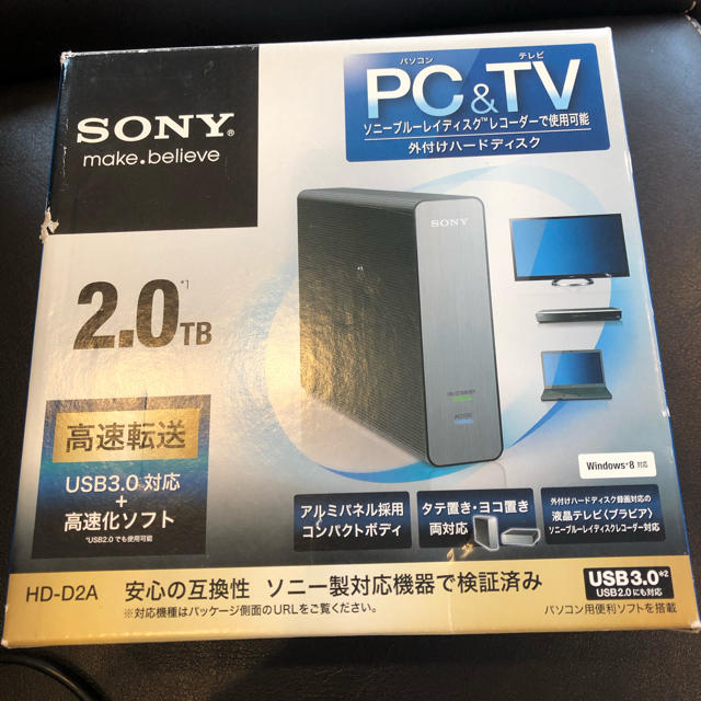 SONY ソニー　HDD HD-D2A  2.0TB ジャンク