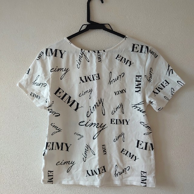 eimy istoire(エイミーイストワール)のエイミーイストワール　randomly eimy プリントTシャツ　ホワイト レディースのトップス(Tシャツ(半袖/袖なし))の商品写真