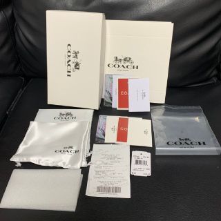 コーチ(COACH)の新品COACH・長財布用BOX2箱・袋2個ケアカードなど(財布)