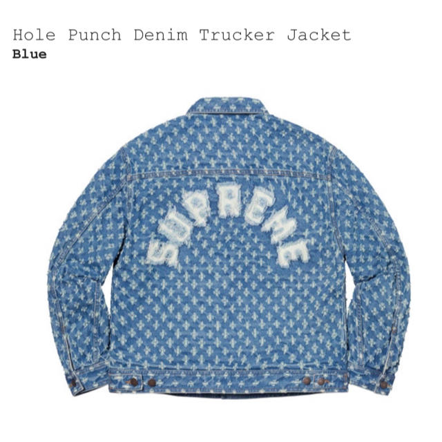 Supreme(シュプリーム)のSupreme Hole Punch Denim Trucker Jacket メンズのジャケット/アウター(Gジャン/デニムジャケット)の商品写真