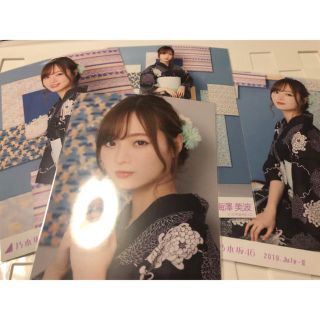 ノギザカフォーティーシックス(乃木坂46)の乃木坂46 生写真　4種コンプ　梅澤美波　浴衣　2019 ヨリ　チュウ　ヒキ座り(アイドルグッズ)