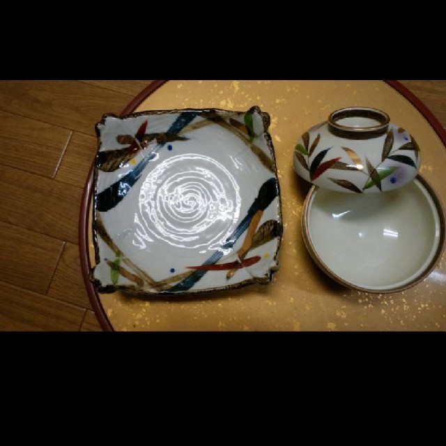 有田焼 煌の皿 大皿 蓋物 セット インテリア/住まい/日用品のキッチン/食器(食器)の商品写真