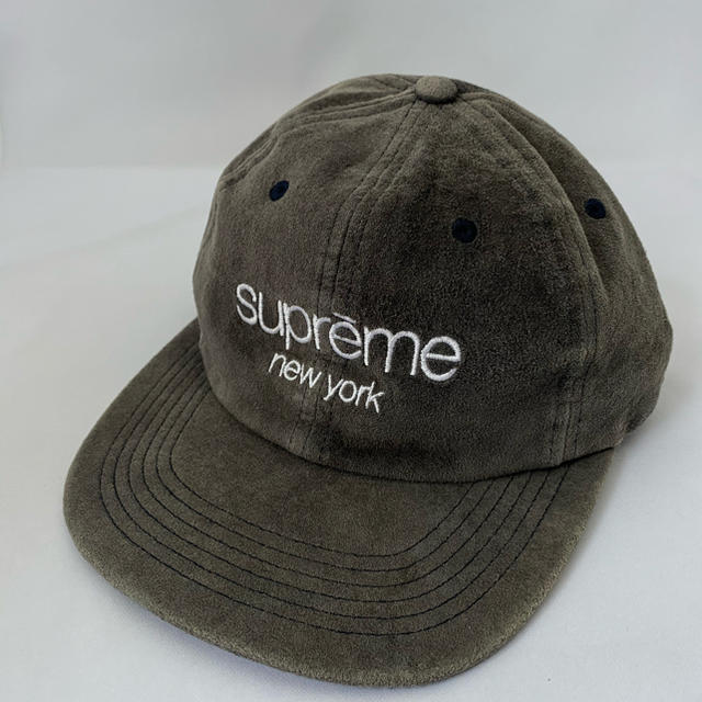 シュプリーム SUPREME 16SS スエード ロゴ キャップ