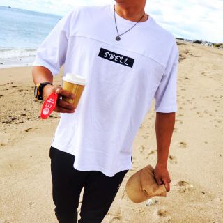 ルーカ(RVCA)の西海岸系☆LUSSO SURF LAオーバーサイズTシャツ　Lサイズ(Tシャツ/カットソー(半袖/袖なし))