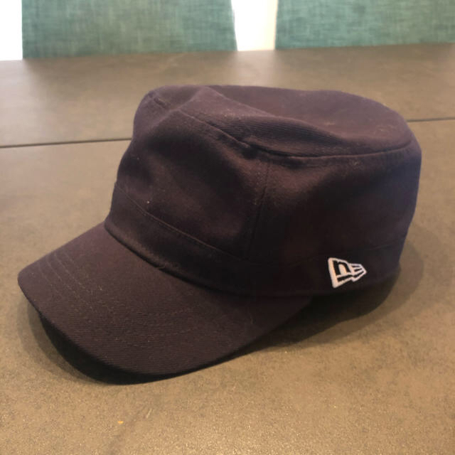 NEW ERA(ニューエラー)の美品ニューエラ ワークキャップ 帽子　ネイビー メンズの帽子(キャップ)の商品写真